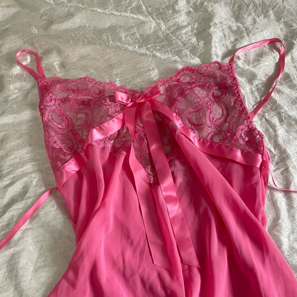 Bubblegum pink lingerie cami top - Picture 7 of 12